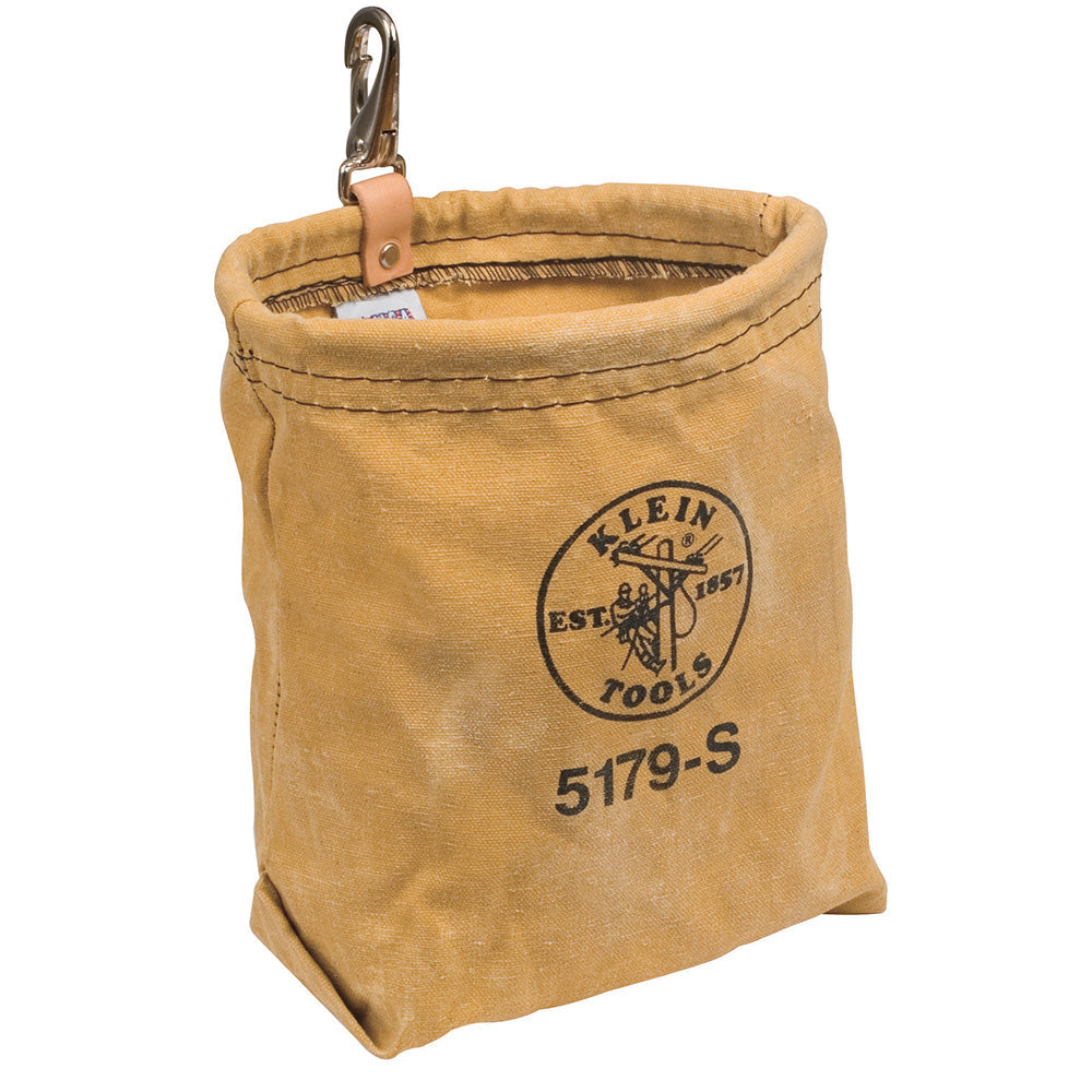 Klein Tools 5179S Water-Repellent Canvas Pouch with Snap