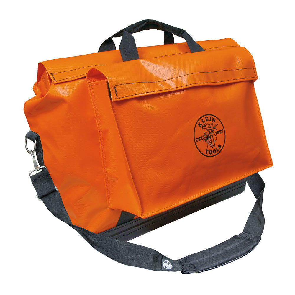 Klein Tools 5181ORA Vinyl Equipment Bag, Orange, Large