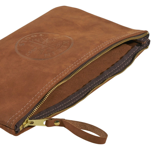 Klein Tools 5139L Top-Grain Leather Zipper Bag