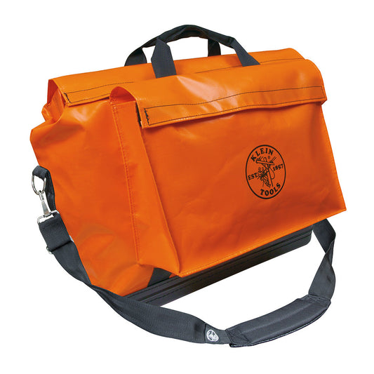 Klein Tools 5181ORA Vinyl Equipment Bag, Orange, Large